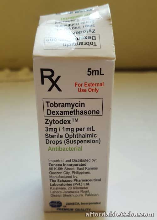 Tobramycin Dexamethasone (Zytodex) - Gamot sa Sore Eyes