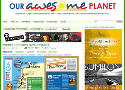 Ourawesomeplanet website