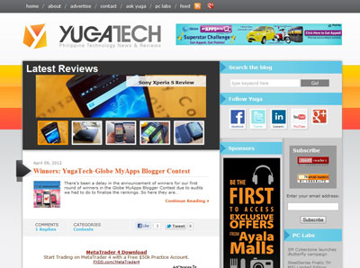 Yugatech website