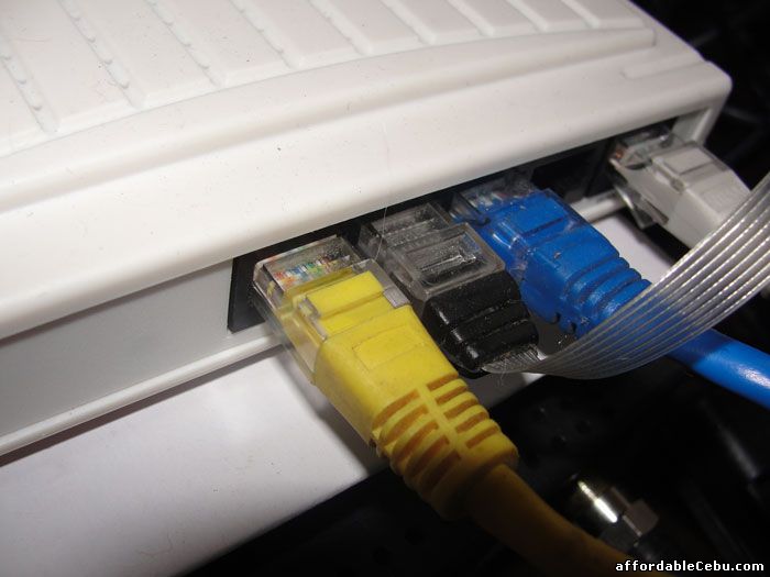 Connecting RJ45 cables from modem to modem