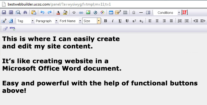 uCoz wysiwyg editor