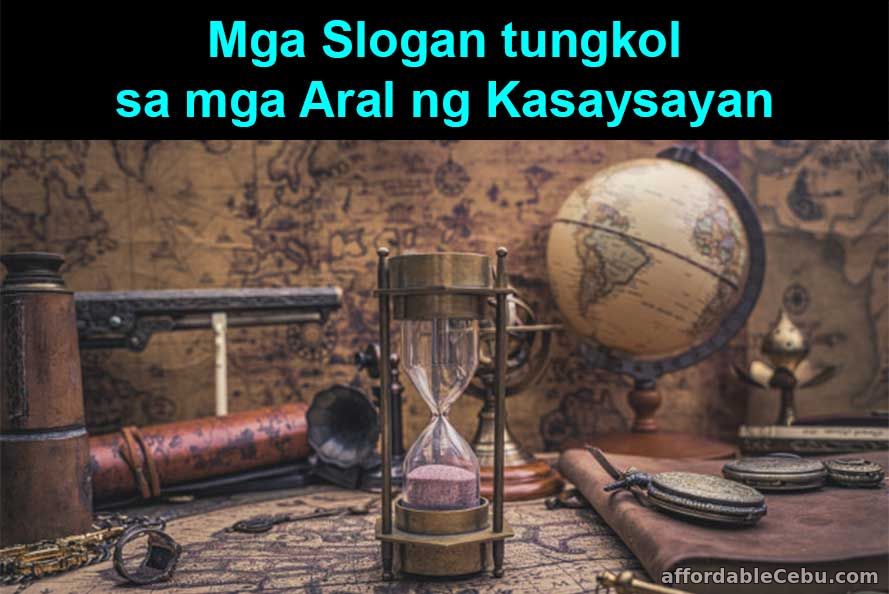 Mga Slogan tungkol sa mga Aral ng Kasaysayan