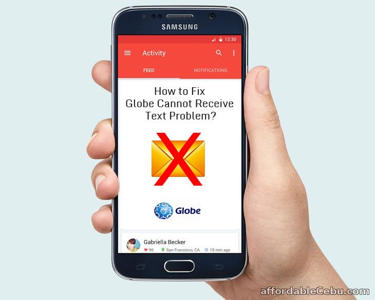 cannot receive text messages globe