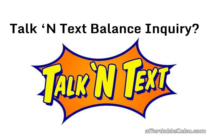 Talk N Text Balance Inquiry