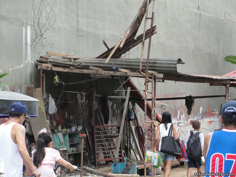 Tornado cut and damaged the barb wires
