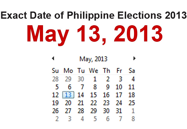 Date of Elections in the Philippines 2013