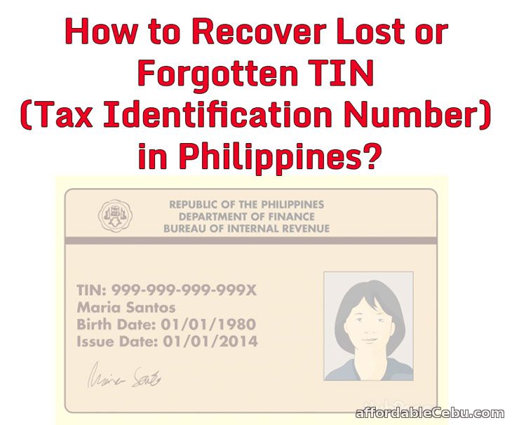 Recover Lost TIN in Philippines