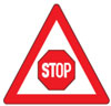 Traffic Control Stop Ahead Sign