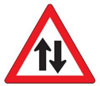 Two way traffic sign