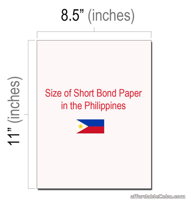 Short Bond Paper Size And A4