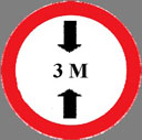 3-Meter traffic sign