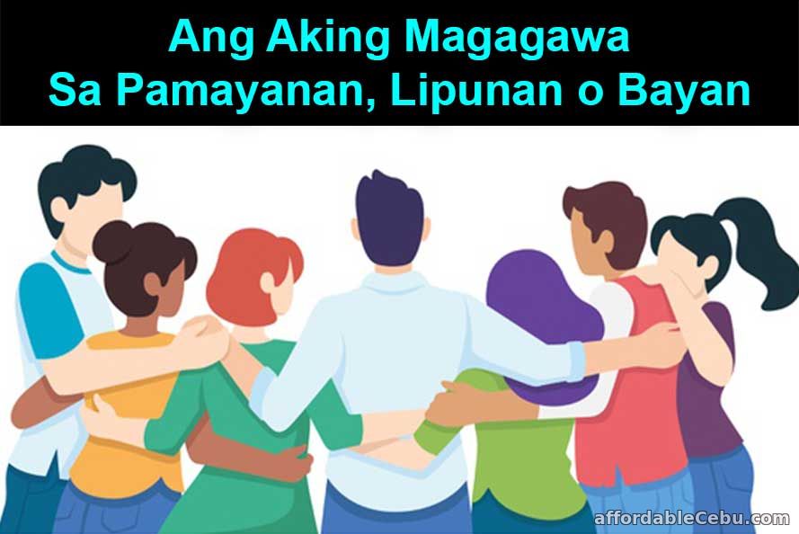 Ang Aking Magagawa sa Pamayanan, Lipunan o Bayan