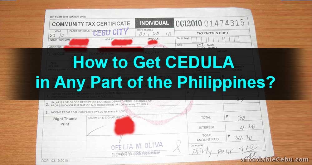 How to Get CEDULA in any Part of the Philippines?