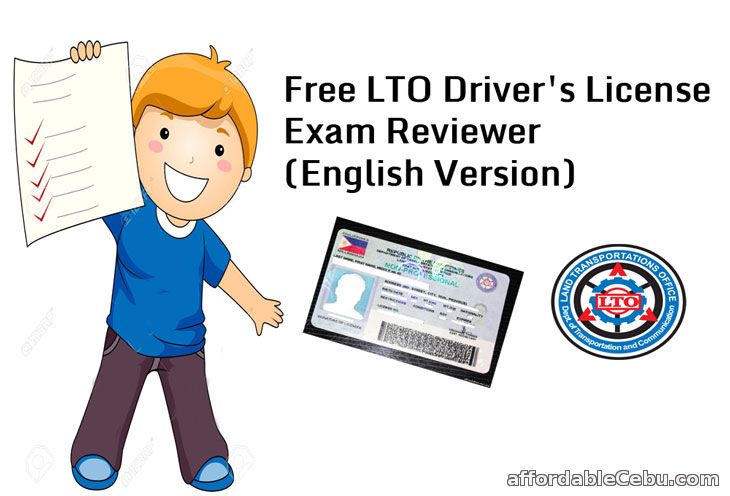 LTO Driver's License Exam Reviewer English