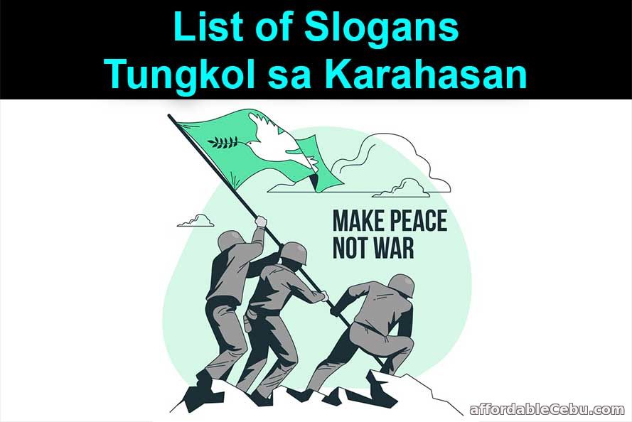 List of Slogans tungkol sa Karahasan
