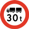 Maximum Gross Weight Sign