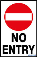 No Entry Traffic Sign