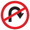 No U-Turn Prohibited Sign