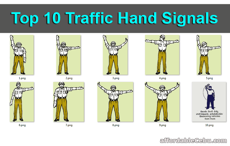 Top 10 Traffic Hand Signals