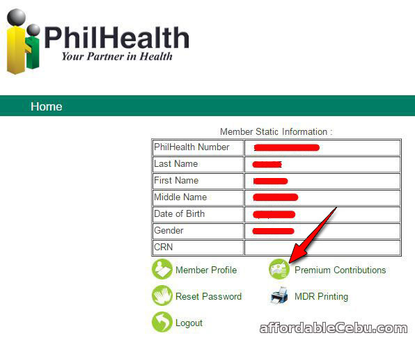 View PhilHealth Online Contributions Online
