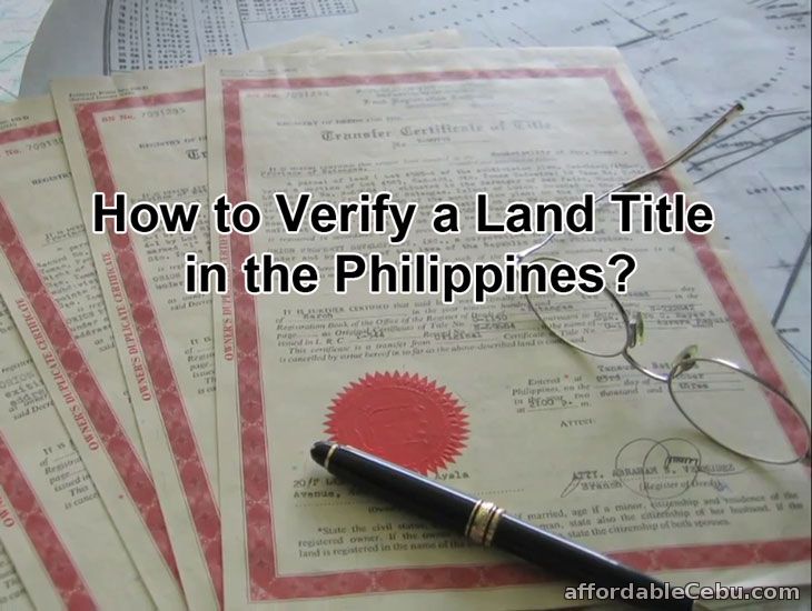 Verify Land Title in Philippines