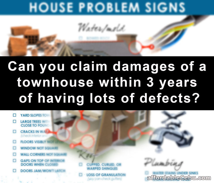 Claim damages of house with defects