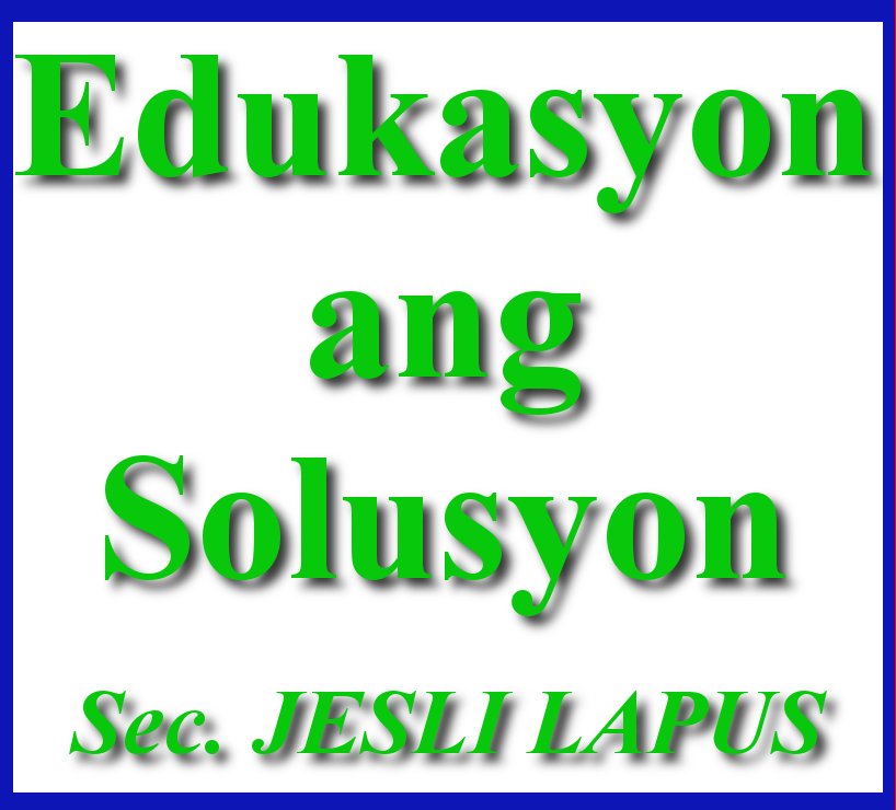 Edukasyon ang Solusyon Signage 4