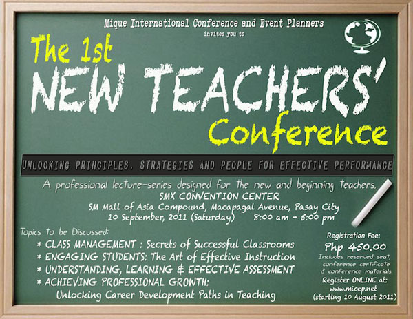 1st New Teachers Conference