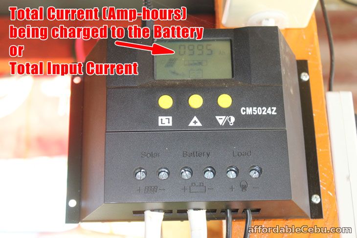 Total current charged Solar Charger Controller