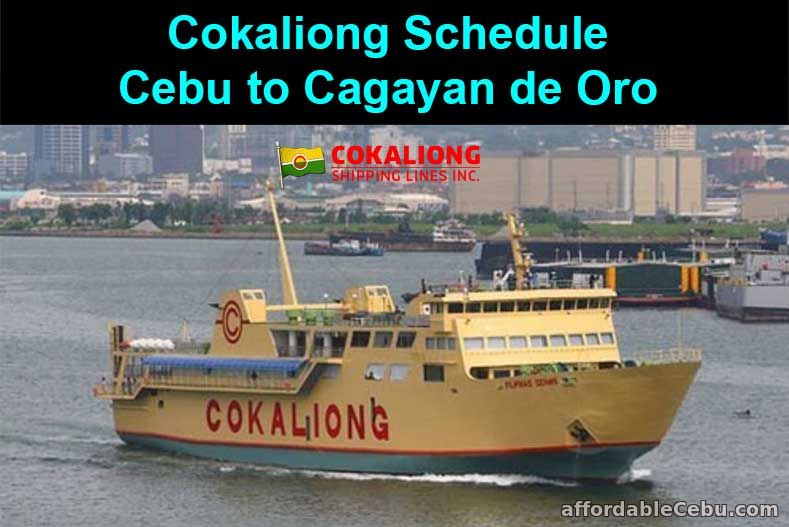 Cokaliong Schedule Cebu to Cagayan de Oro