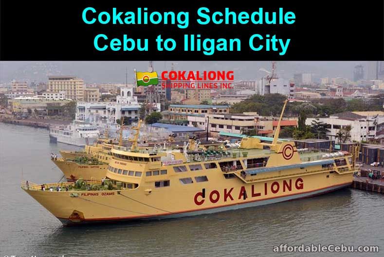 Cokaliong Schedule Cebu to Iligan City
