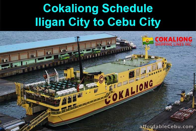 Cokaliong Schedule Iligan City to Cebu City