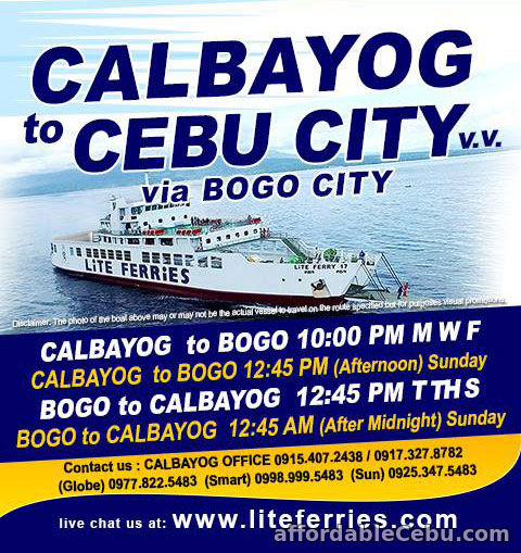 Lite Shipping Schedule Calbayog Cebu
