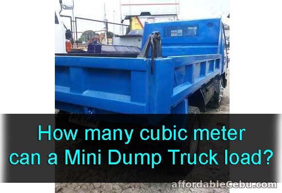 Cubic meter a Mini Dump Truck can load