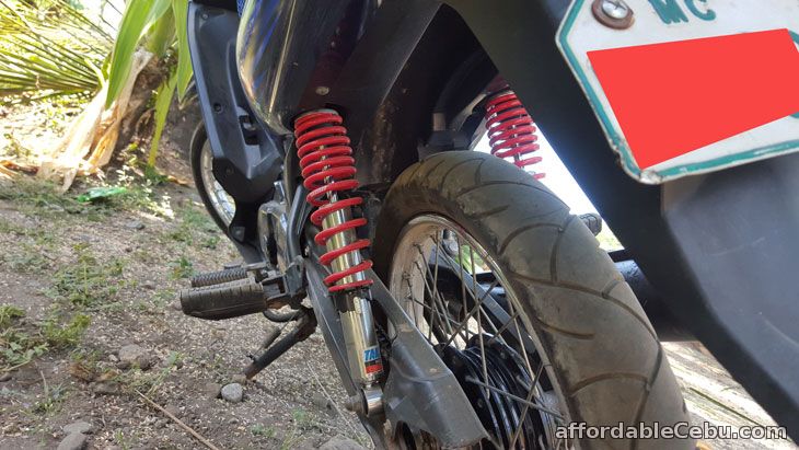 Newly installed motorcycle shocks