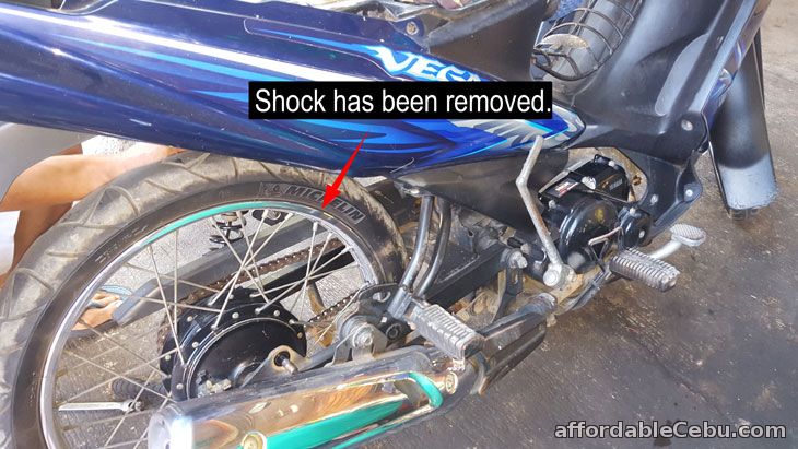 Replace motorcycle shock 2